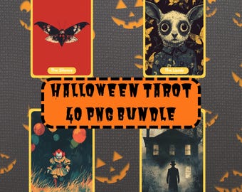 40 Horror Tarot Card Png Bundle, Tarot Card Png Bundle, Halloween Tarot Card Png, Horror Halloween Png, Spooky tarot card Digital Download