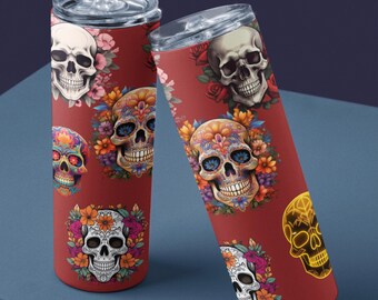 Paquete de más de 100 imágenes prediseñadas de calaveras florales, diseños de calaveras png, imágenes prediseñadas florales, flores, gráficos de polillas, fondo transparente, uso comercial