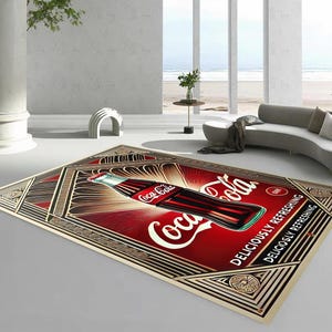 Coca Cola Rug - Etsy
