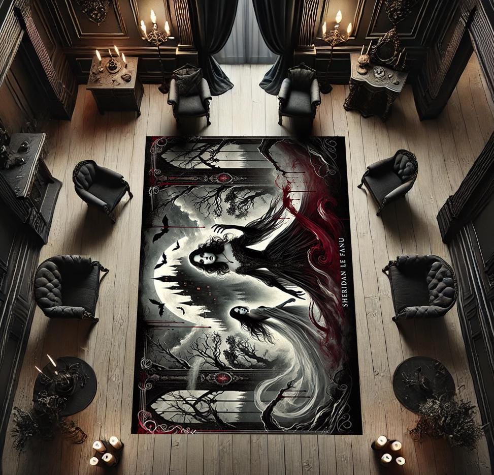 Vampire Fangs Rug Vampire Rug, Gothic Horror Home Decor, Custom Rug - Etsy