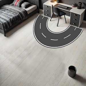 Straßenmatte, Straßenteppich, Autoteppich, Autospielteppich, Spielmatte, Spielzeugauto, Straßenmatte, Trendy Matte, Jungenzimmer Teppich, Jungengeschenk