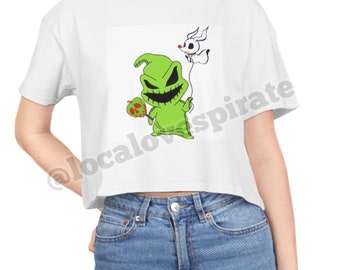 Women’s Cropped Disney Shirt - Oogie Boogie Family Disney Shirts - Theme Park, Family Trip - Halloween - Kids and Adult Sizes available!