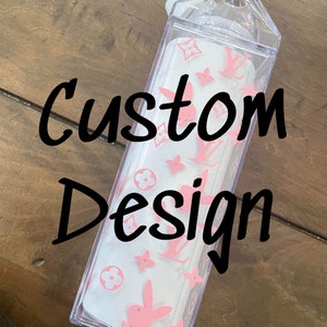 Custom Design Milk Carton Water Bottle / Clear Water Bottle / Reusable Water Bottle image 1