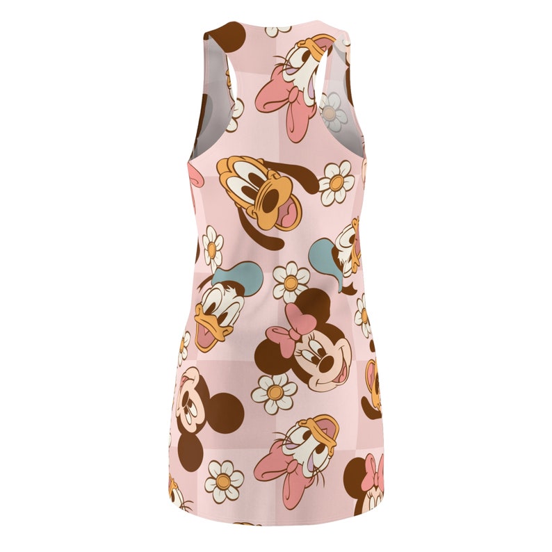 Park Days Pink Mickey and Friends Women's Racerback Tank Dress XS-2XL image 3