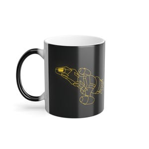 Firefly Serenity Spaceship Color Changing Mug, 11oz Heat Sensitive Coffee Cup