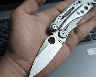 Custom Spyderco-Style Blade for Leatherman Skeletool