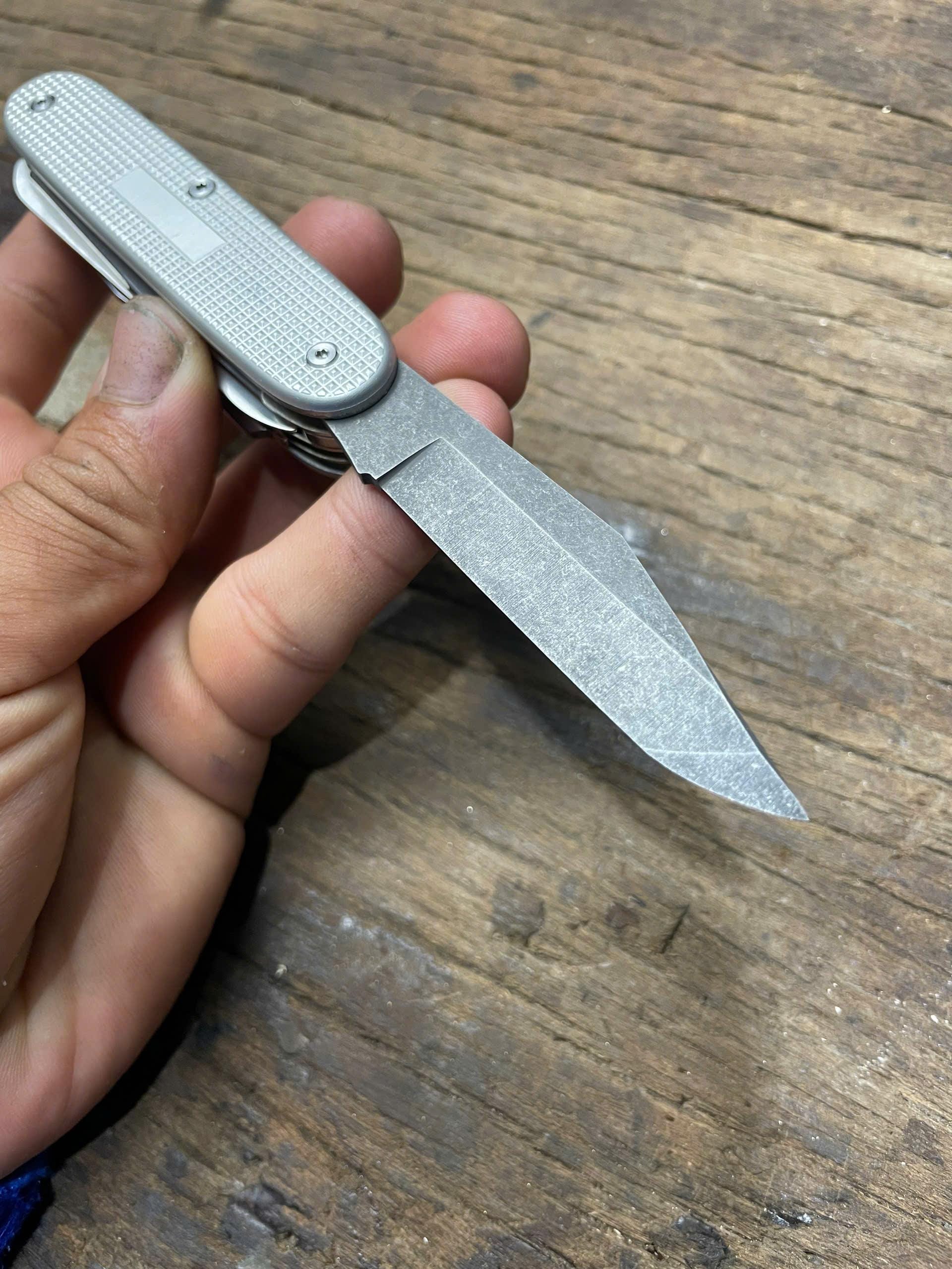 Victorinox Farmer X: Custom Tanto Magnacut Steel Pocket Knife - Etsy