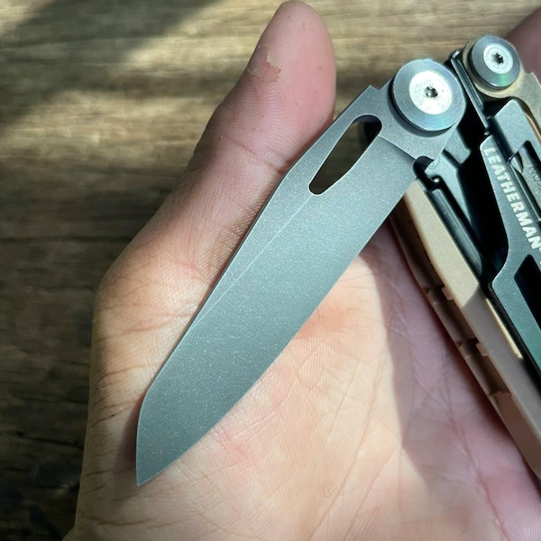 Custom Blade for Leatherman MUT - Magnacut Steel with Stonewash Finish