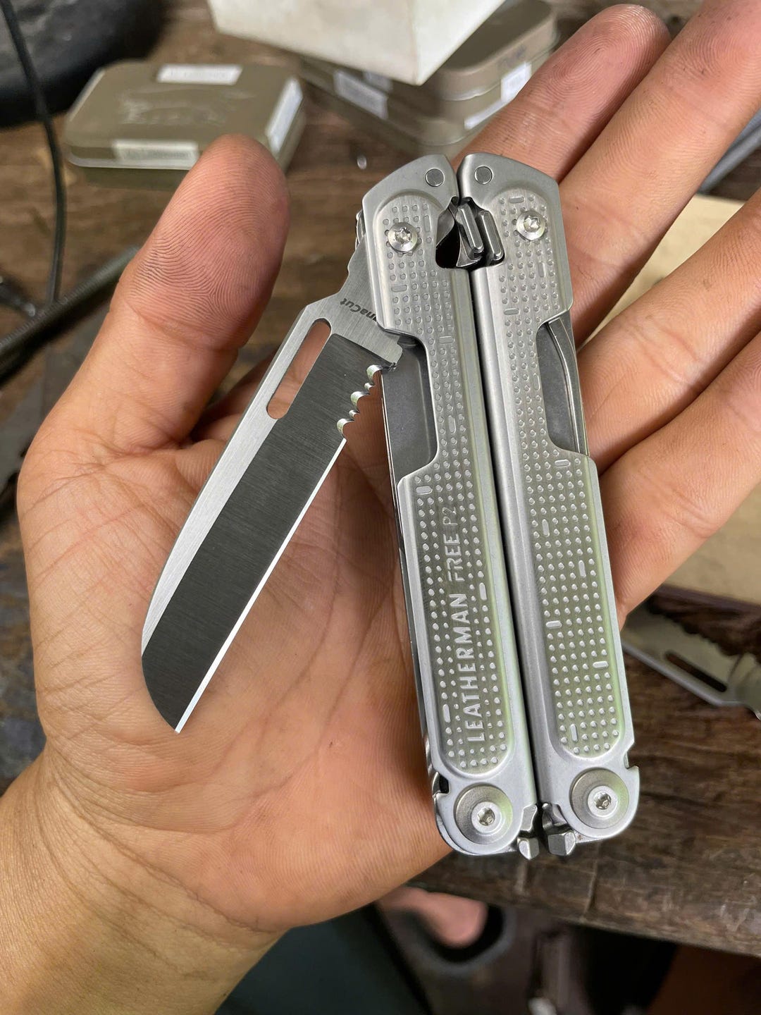 Custom Sheepsfoot Blade for Leatherman P2 / P4 / Arc – Magnacut