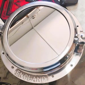 Silver porthole| Ship porthole | Maritime vintage round porthole | Nautical mirror |