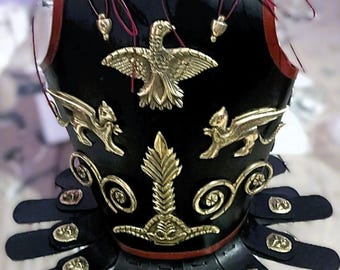 Medieval Leather Armor Jacket, Handmade Viking Warrior Chest Armor, Custom LARP Renaissance Cosplay Costume