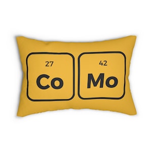 CoMo MIZZOU Pillow (Element Symbols)