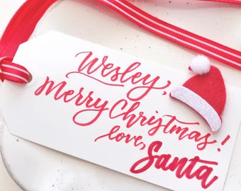 From Santa Gift Tags for Kids, Personalized Santa Claus Tags, Special Delivery from the North Pole Mail, Letter from Santa
