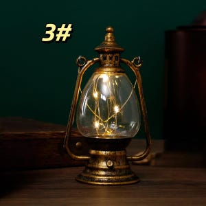 Retro Camping Lantern Vintage Hanging Lamp Portable Handheld Lantern Wind Lamp For Camping Hiking garden decorations, and party supplies