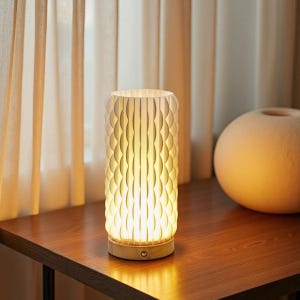 Table Lamp,3D Printed Artistic Bedside Table Lamp, housewarming lamp , Charming Designer Lamp ，Gifts for birthday