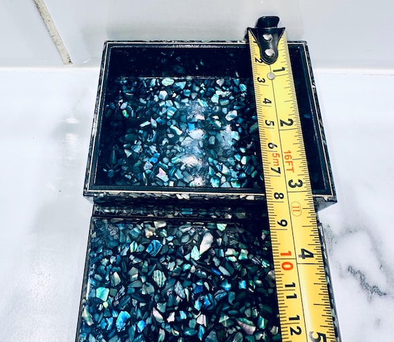 ニュージーランド産ヴィンテージ本パウア貝アワビの小物ジュエリー