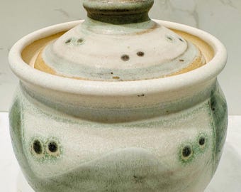 ヴィンテージスタジオ陶器 石器 蓋付き容器 - 署名入り - Etsy 日本