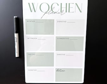 Magnetischer Wochenplaner für Kühlschrank – Familienplaner, Wochenplan & Organizer