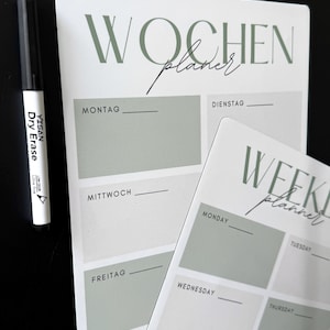 Magnetischer Wochenplaner für Kühlschrank – Planificador familiar, plan de trabajo y organizador imagen 4