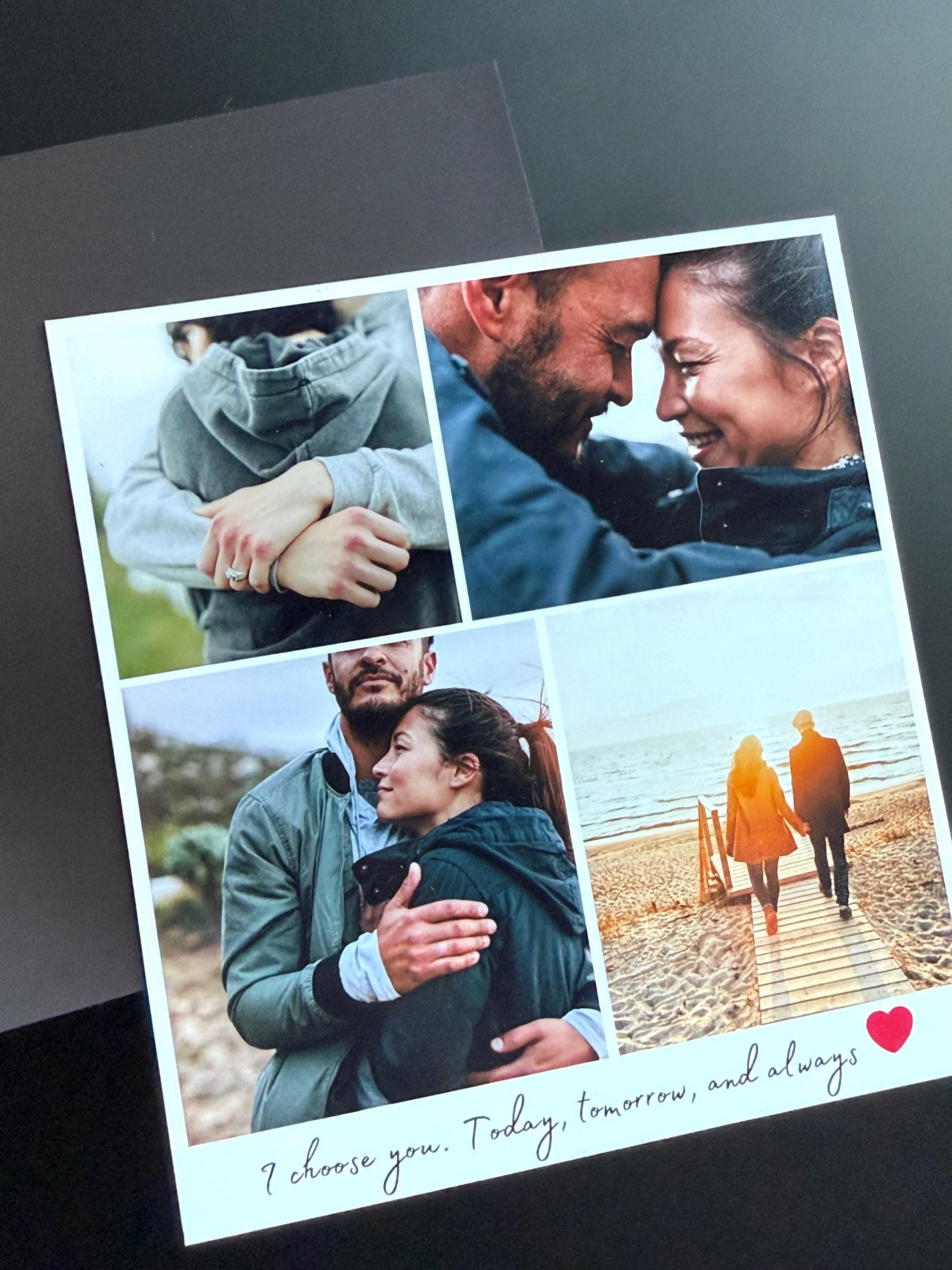 Couple Photo Collage Magnet – Personalized Love Memory Keepsake - Etsy