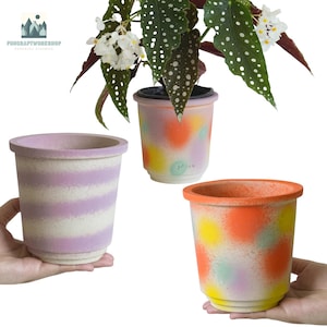 Flowerpot for Plants of all kinds,Gradient Purple color,Colorful Planter Modern Planter,Purple fireworks flower pot,Purple plant pots,gift