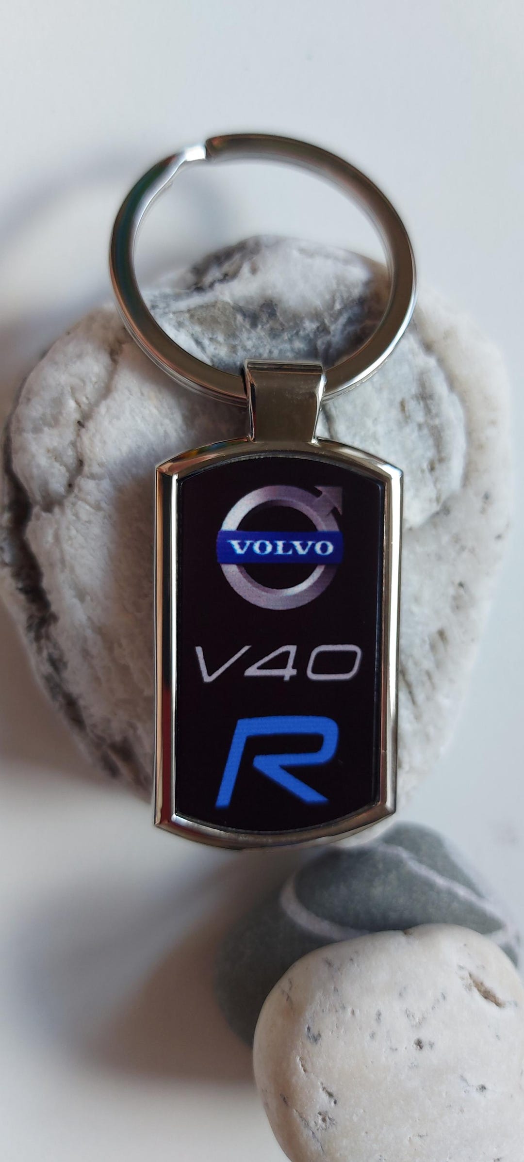 Chrome Metal Keyring Made With Custom Picture on It for Car Auto Logo ...