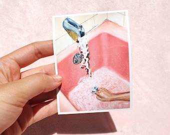 Feminine Watercolor Painting Etsy