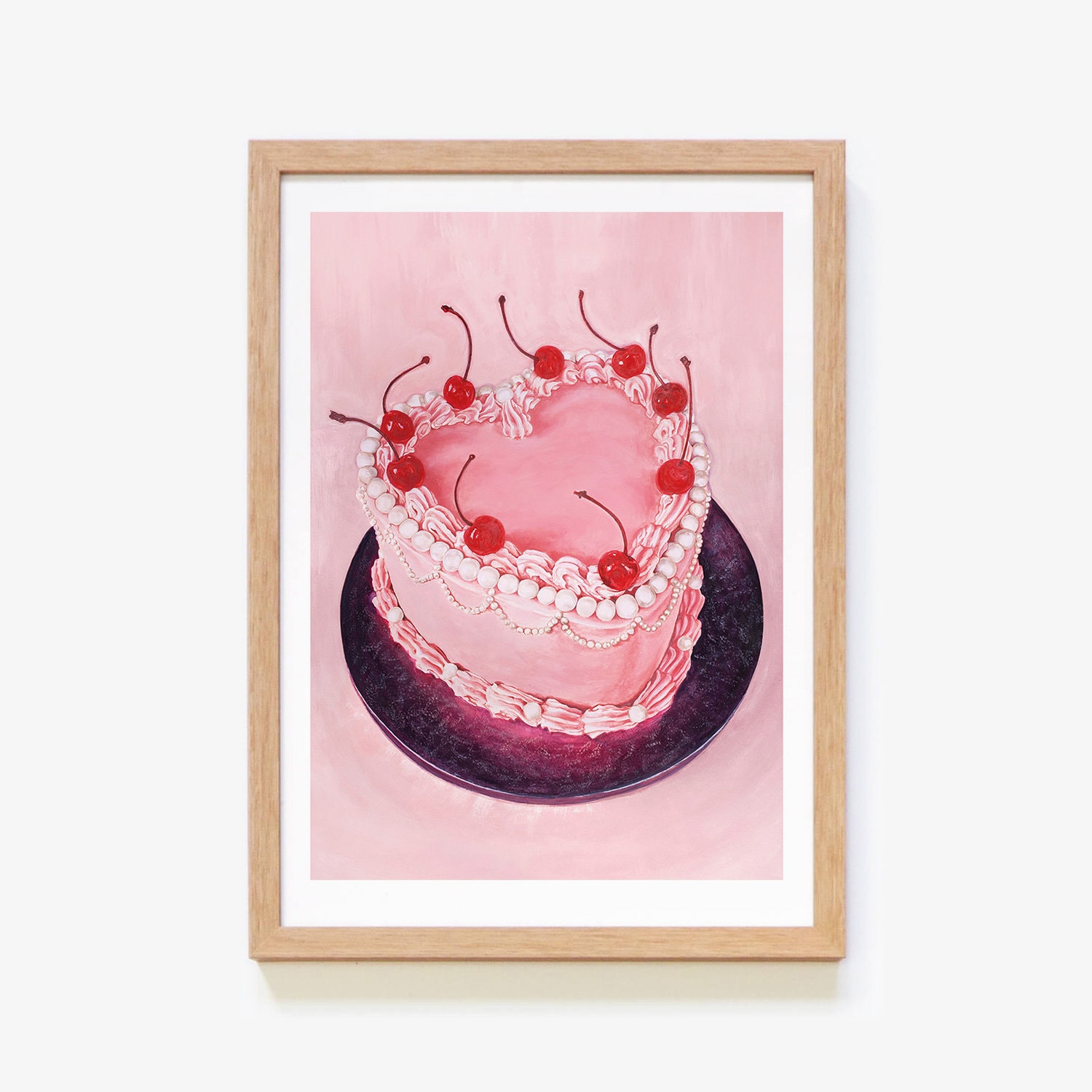 Impresión artística de pastel de amor rosa / Pintura de acuarela / Dulce y  bonito regalo de cumpleaños / Estética femenina linda / Regalo de Navidad  enmarcado para novia - Etsy México, image size:1500x1500