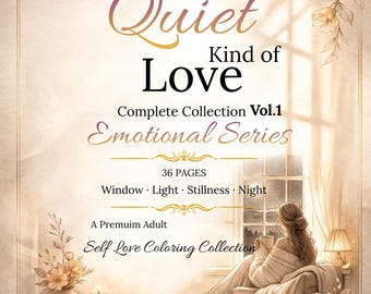 Libro para colorear para adultos: Interiores acogedores, escenas emotivas, 36 páginas (descarga digital)