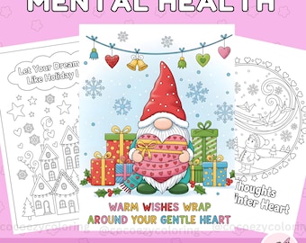 Mental Health Coloring Page, Motivational Quotes, Inspirational, Positive Coloring Book, Motivational, Digital Download