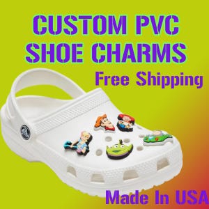 Create Your PVC Shoe Charms, Custom Rubber Charms For Clogs, Free Shipping, Fast Turnaround Time, Free Samples, Gibbits For Clogs