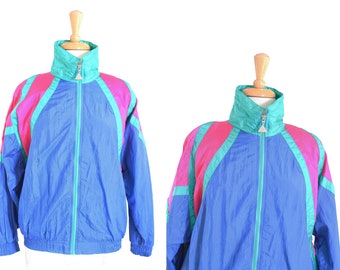 80s Windbreaker Jacket Casual Isle S