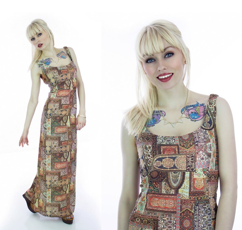 70s bohemian dress