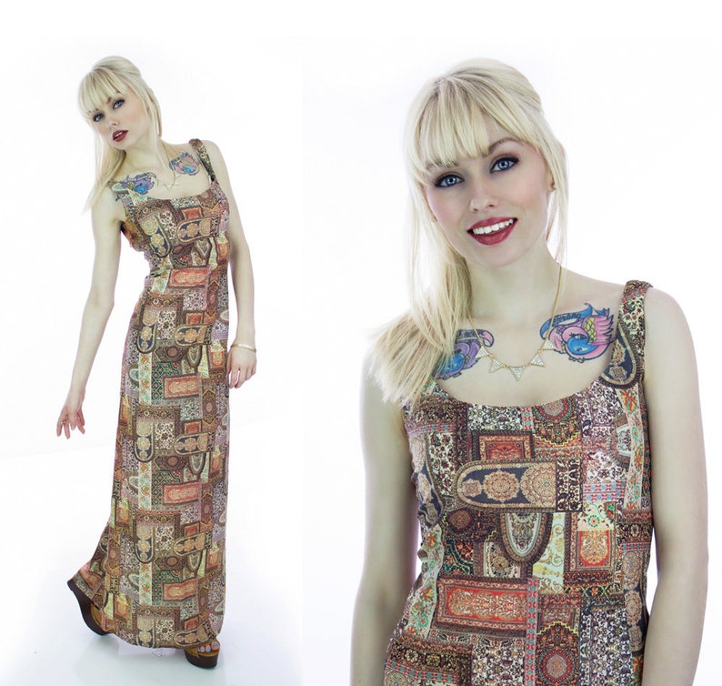 70s boho dress