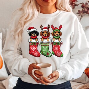 Dachshund Christmas Sweatshirt, Dog Christmas Sweatshirt, Dachshund Lover Sweatshirt, Dachshund Sweatshirt, Dachshund Shirt, Christmas Shirt