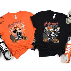 Nightmare On Main Street Disneyworld Shirt, Halloween Mickey Minnie Pumpkin Sweater,Disneyland Halloween Shirt, Halloween Sweatshirt