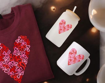 Coquette Bow Heart Valentine's Day Sweatshirt Bundle
