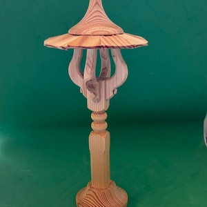 Bell tower size 1 approx. 22 cm high bell frame, spruce wood, shingles, larch wood