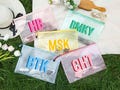 Personalized Monogrammed pool bag,Waterproof pool bag,Shadow Monogram Pool Bag,Bridesmaid beach gift bag,Bachelorette party storage bag
