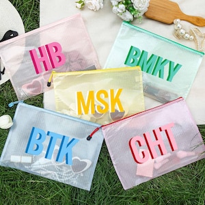 Personalisierte Monogramm Pool Tasche, wasserdichte Pool Tasche, Schatten Monogramm Pool Tasche, Brautjungfer Strand Geschenktasche, Junggesellinnenabschied Aufbewahrungstasche