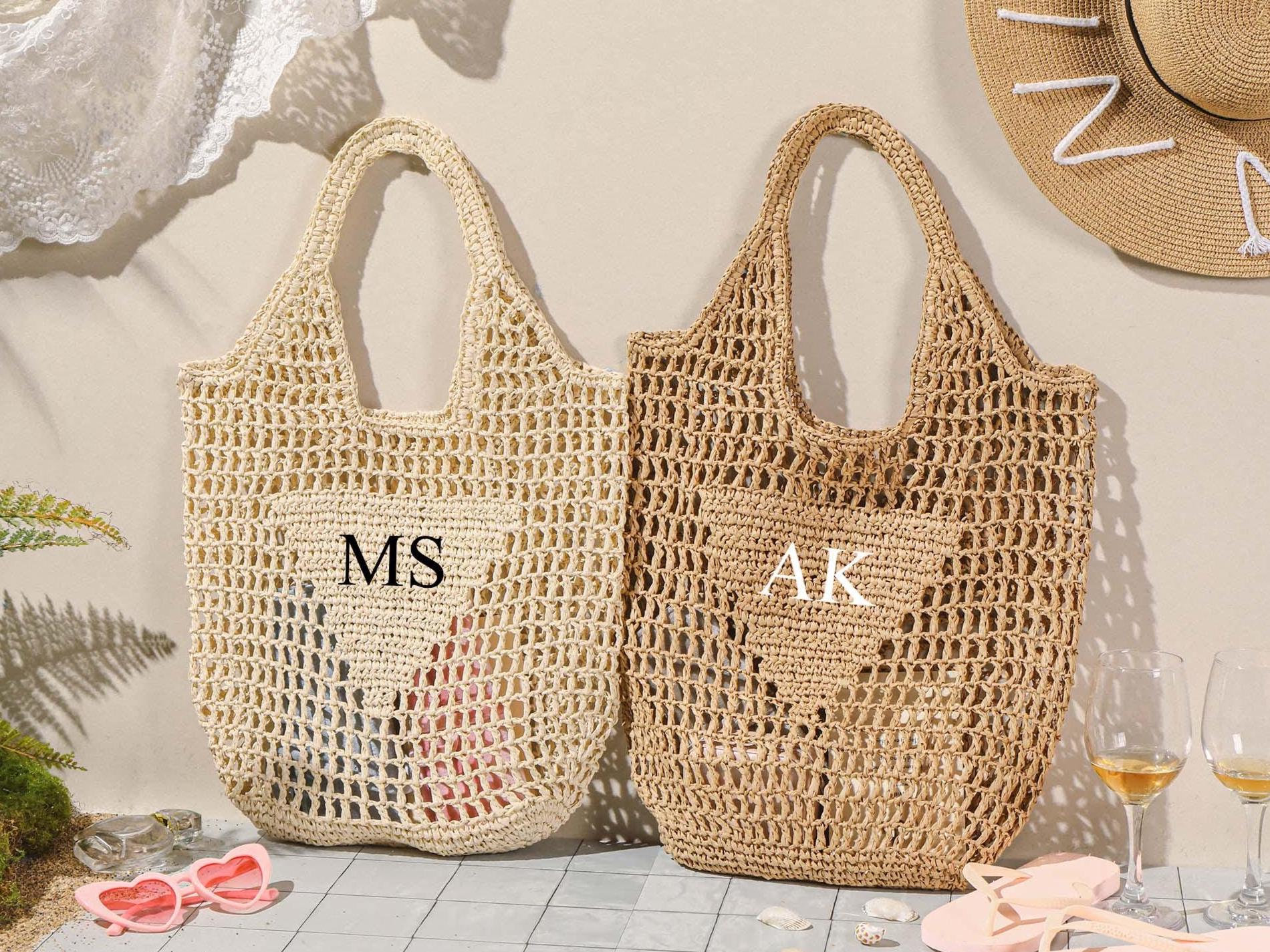 Personalized Floral Tote Bags Gift For Women W/Name Text Date - Customized Totes Bag For Beach Wedding Travel Work - Custom Flower Shoulder Bag - Custom Bachelorette Bridal Shower Birthday Gifts C1