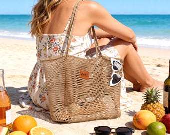 Personalized beach tote bag,Bridesmaid Gift bag,Bachelorette party gift bag,Trip Beach Bag For Her,Bridal Shower Bag,Summer Beach Bag