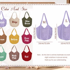 Bolso de playa personalizado, bolso de playa con nombre tejido a crochet, bolsas de regalo para damas de honor, bolso de playa de viaje, regalo de recuerdo de boda, bolso para despedida de soltera, regalo para ella. imagen 6