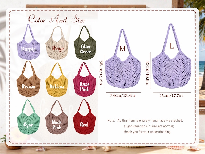 Bolso de playa personalizado, bolso de playa con nombre tejido a crochet, bolsas de regalo para damas de honor, bolso de playa de viaje, regalo de recuerdo de boda, bolso para despedida de soltera, regalo para ella. imagen 6