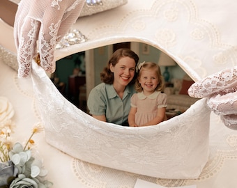 Hochzeit Geldbörse, personalisierte Foto Futter Geldbörse, Mutter der Braut Hochzeitsgeschenk, Mutter des Bräutigams Hochzeitsgeschenk, Geschenk für Mama, Geschenk-Set