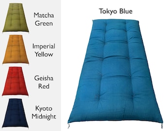 Traditional Japanese Cotton Floor Pad (Handmade) | Tokyo Blue