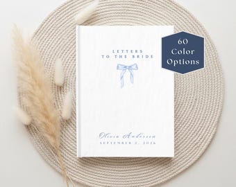 Libro de cartas a la novia, recuerdo nupcial personalizado, regalo para el día de la boda.