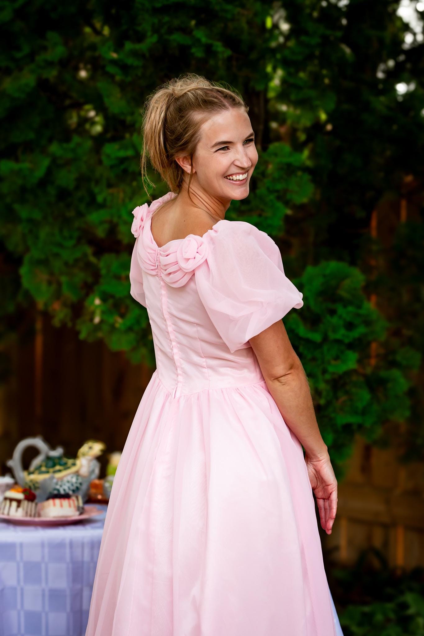 pink dress 80s 80s Hot Pink Strapless Party Dress By Positively Ellyn Petites