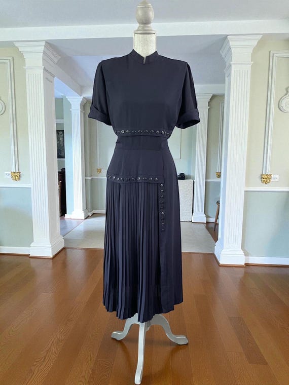 1940s vintage cocktail dress Sharon Vintage-Inspired Wrap Dress