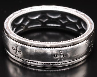 Gezondheid ring occulte alchemie magische zilveren ring Grimoire heks sieraden occulte symbolen kunst bezwering hekserij ring Wicca sieraden ritueel